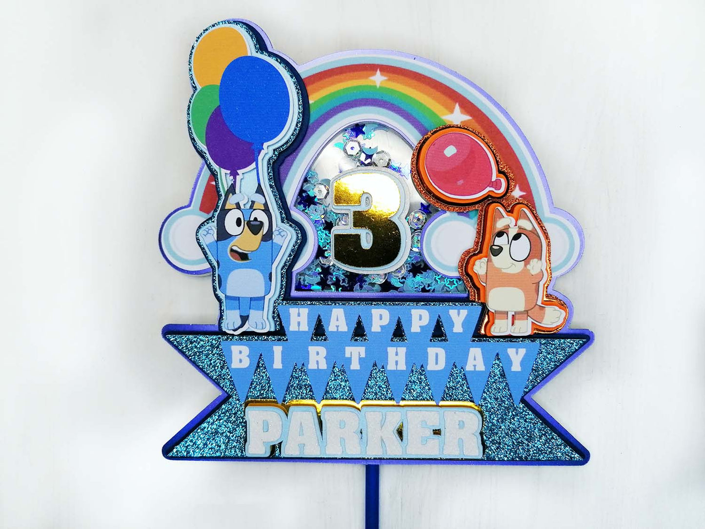 Bluey and Bingo Cake Topper PGFactory.ie