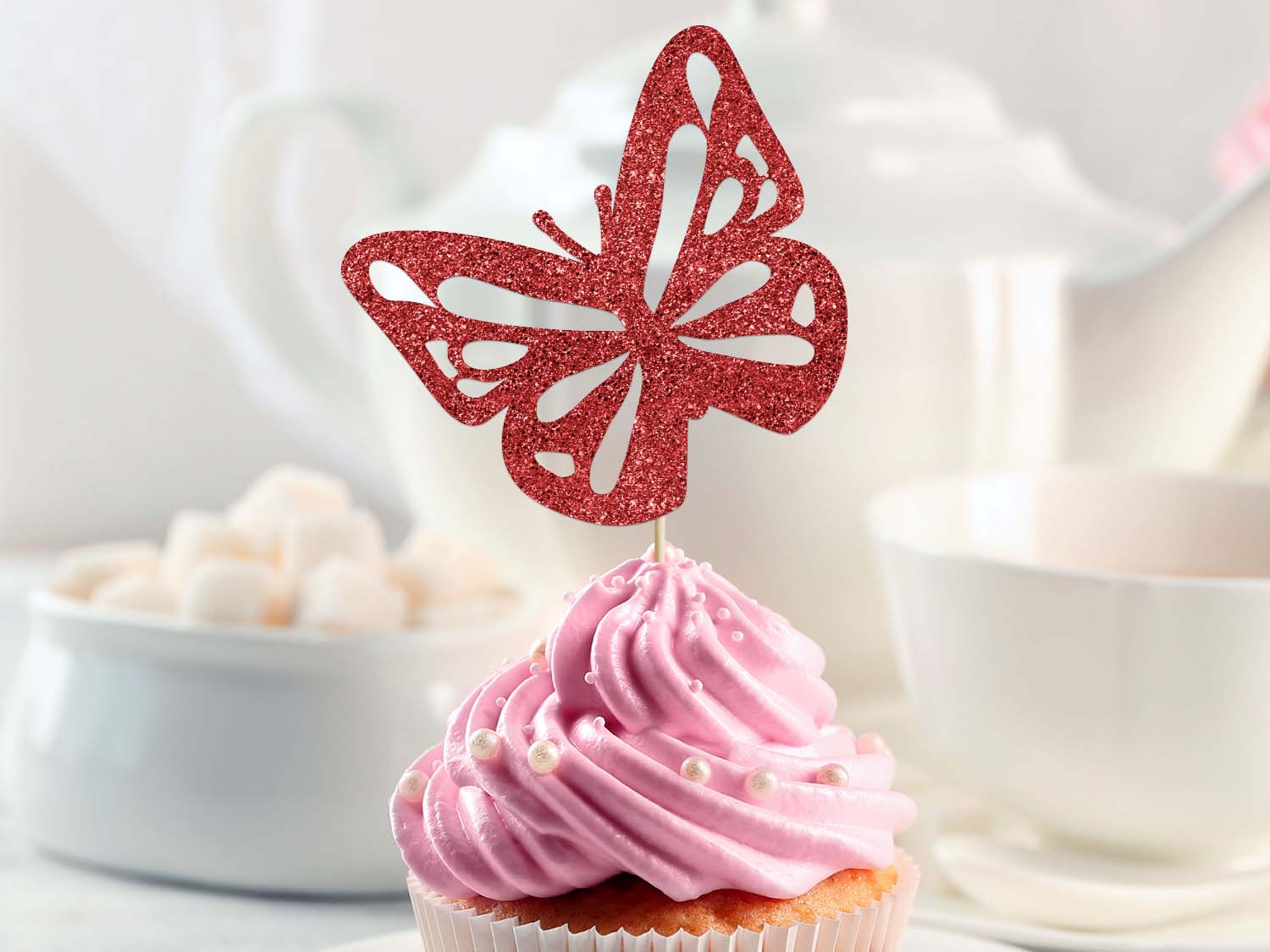 3D Butterfly Cupcake Topper, Butterfly Party Decoration, Gold Butterfly,  Purple Butterfly -  Denmark