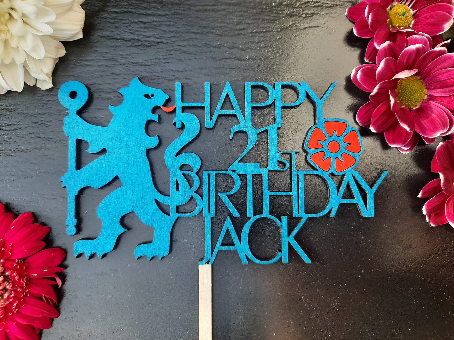Chelsea Football Fan - Personalised Cake Topper - PG Factory