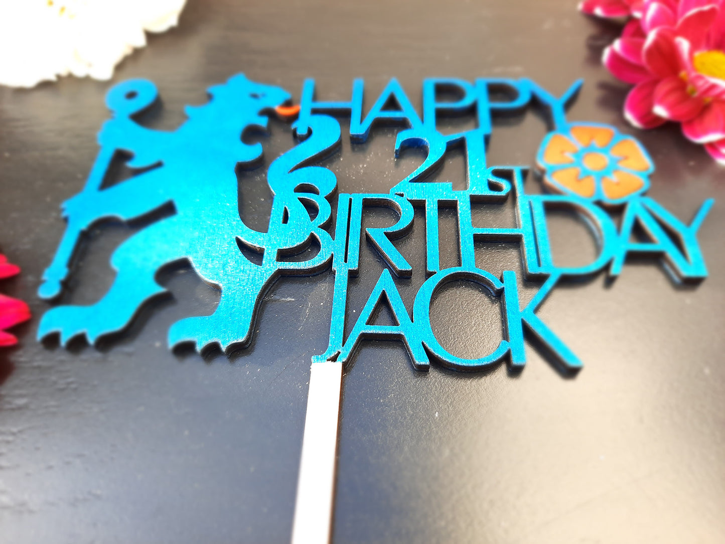 Chelsea Football Fan - Personalised Cake Topper - PG Factory