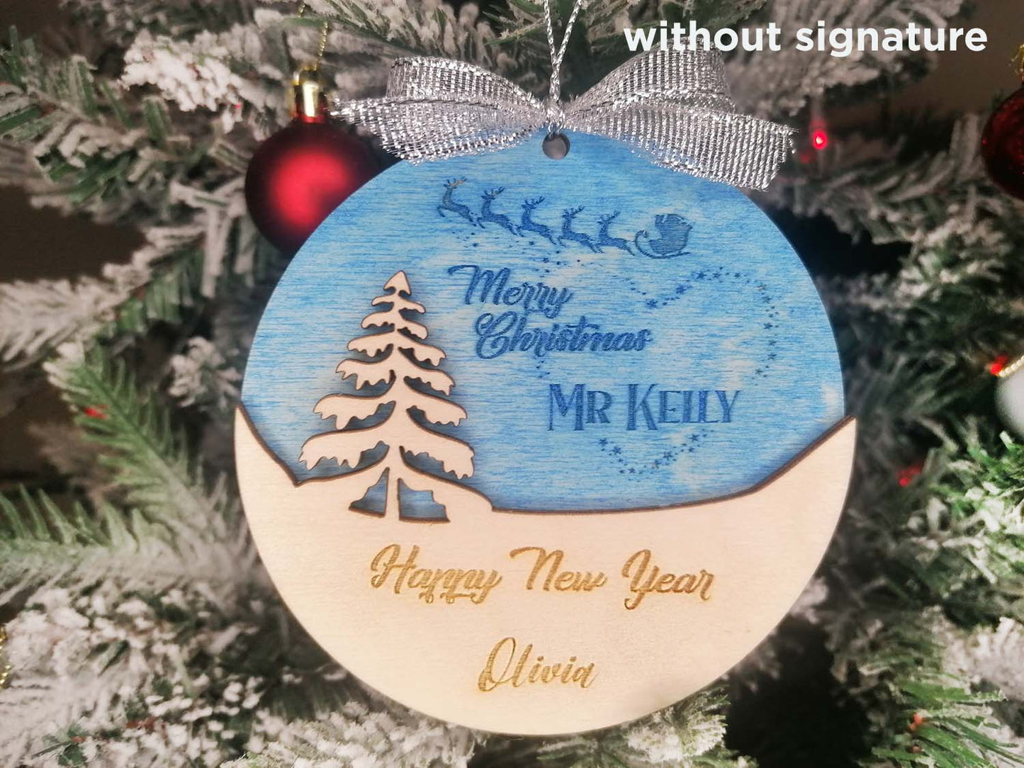 Personalised Christmas Gift for Teacher with child Name