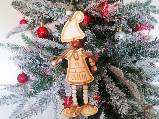 Christmas Girl Gift Tag and Ornament