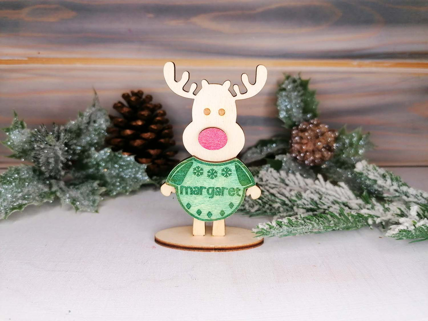 Personalised Rudolph Christmas Decoration