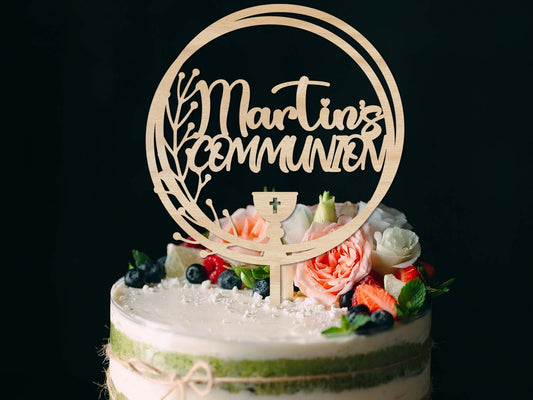 Communion Personalised Cake Topper Ireland Dublin Cork Limerick