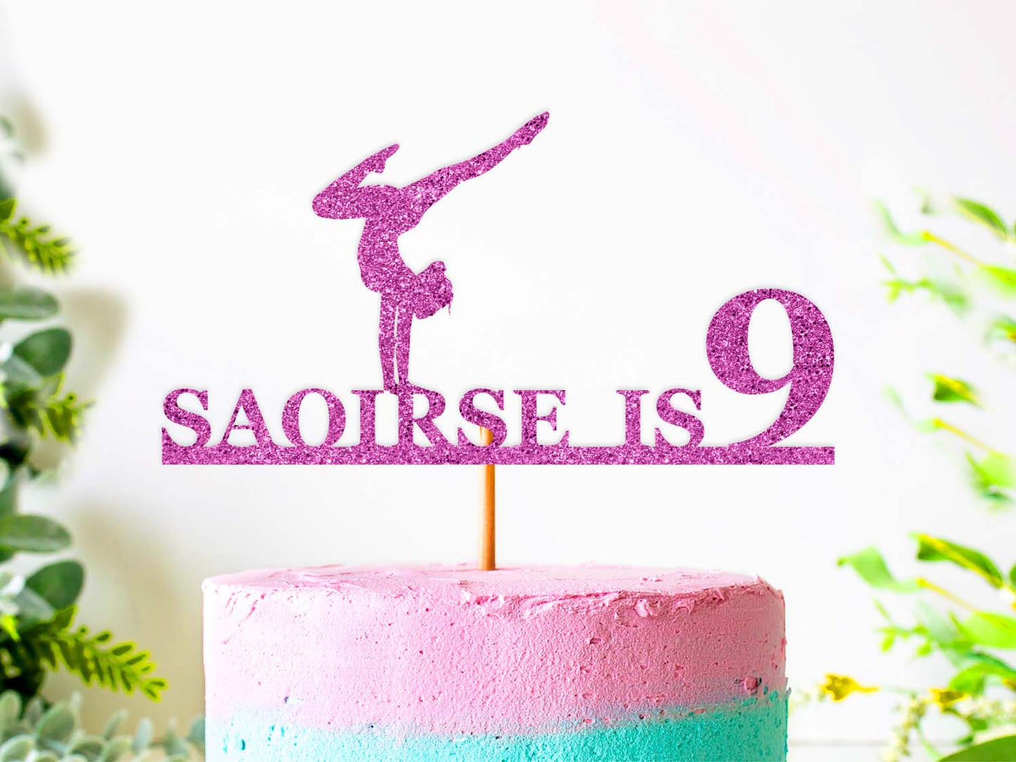 Gymnastic Girl - Birthday Cake Topper - PG Factory