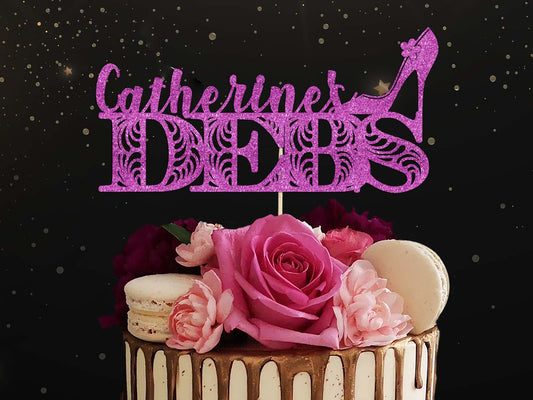 Debs 2022 2023 2024 Glitter Cake Topper Ireland