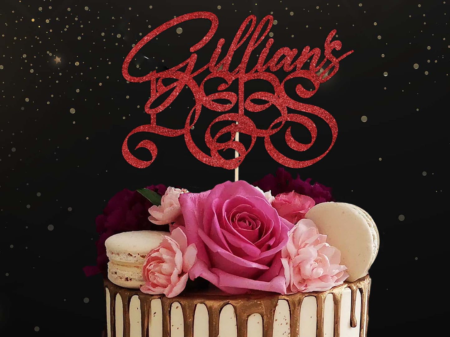 Debs Sparkly Glitter Cake Topper Ireland Dublin