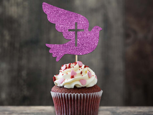 Dove Cross Cupcake Topper Ireland