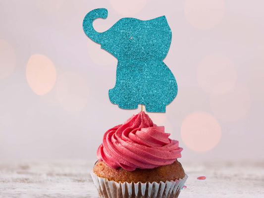 Elephant Cupcake Topper Baby Cupcake Topper Ireland