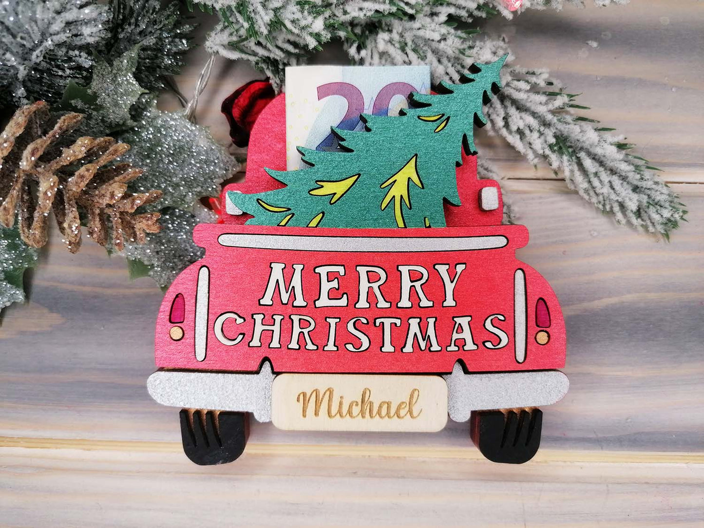 Vintage Christmas Truck Decoration