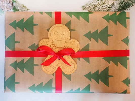 Gingerbread Man Christmas Gift Tag