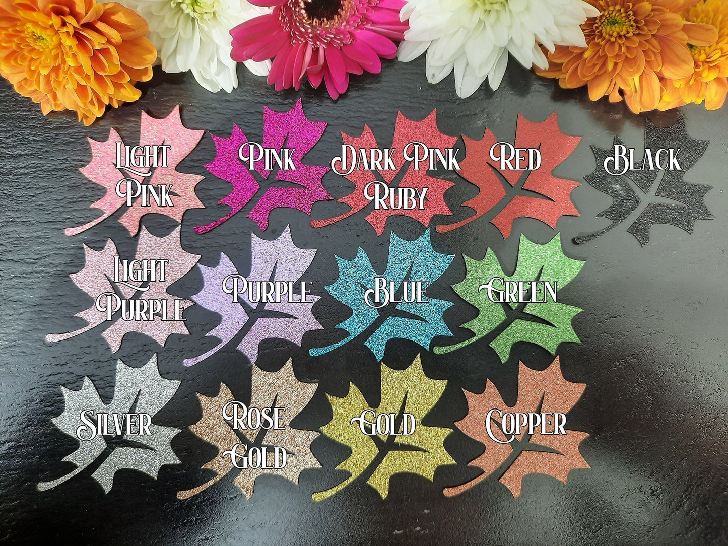 Glitter color chart PGFactory.ie