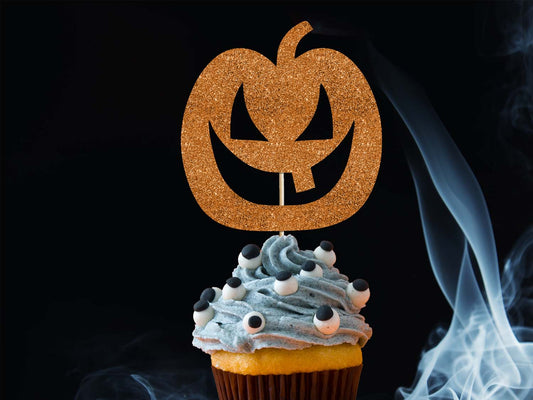 Pumpkin Halloween Cupcake Topper Ireland