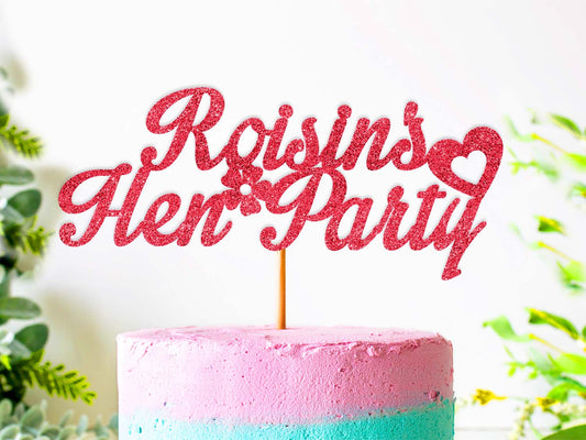 Hen Party Glitter Cake Topper