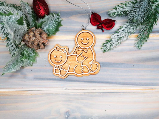 Sexy and Naughty Wooden made Christmas Decoration