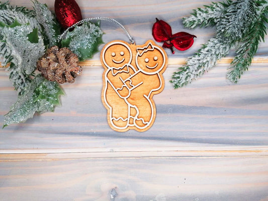 Sexy and Naughty Wooden made Christmas Decoration