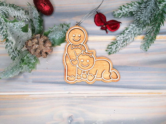Sexy and Naughty Wooden made Christmas Decoration