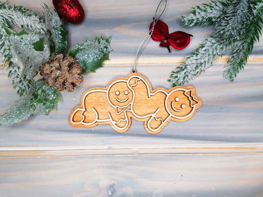 Sexy and Naughty Wooden made Christmas Decoration.