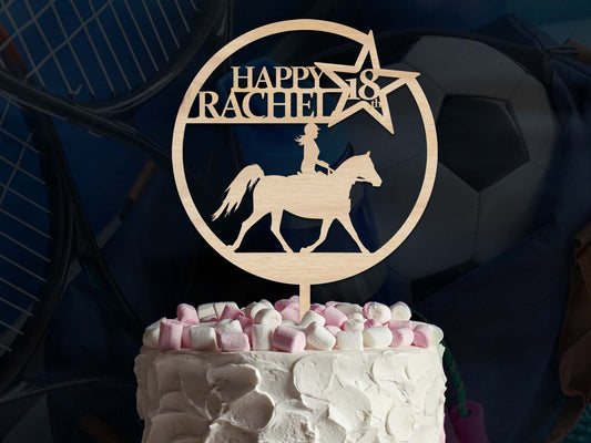 Horse Riding Birthday Cake Topper Ireland