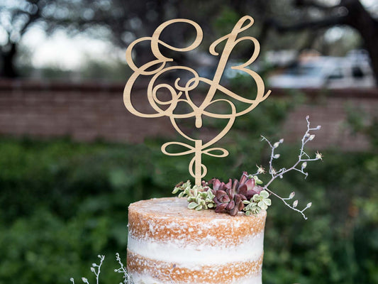 Initial Wedding Cake Sign Topper Ireland