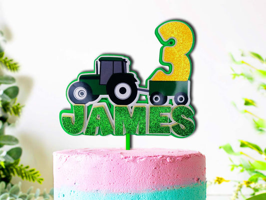 John Deere - Tractor - Birthday Topper