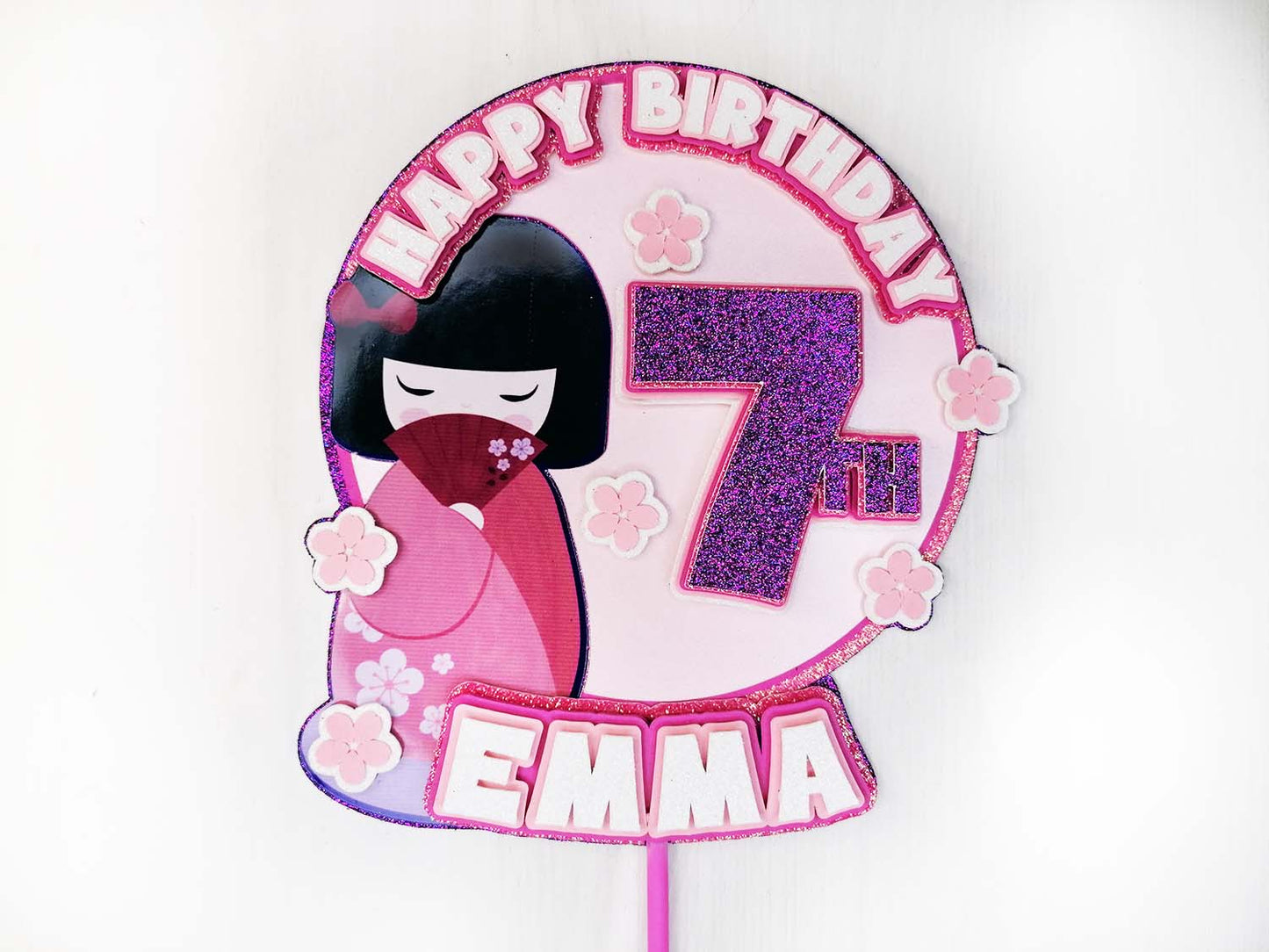 Japan Kawaii Girl Birthday Topper