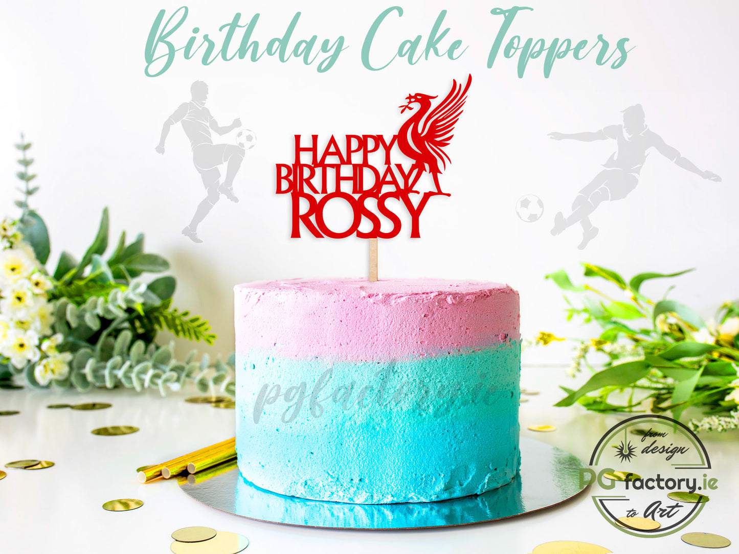 Liverpool Fan Name Birthday Topper