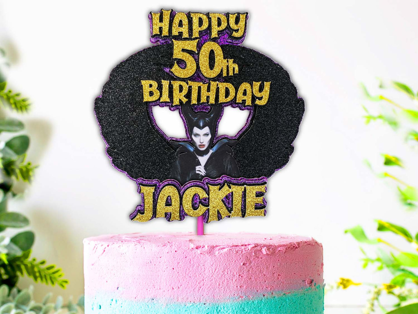 Maleficent Cake Topper