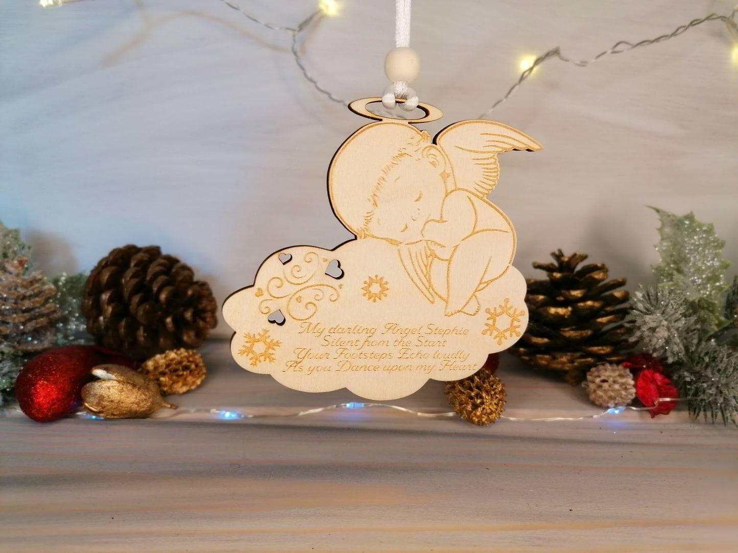 Remembrance, Memorial Sleeping angel - Christmas Ornament - PG Factory