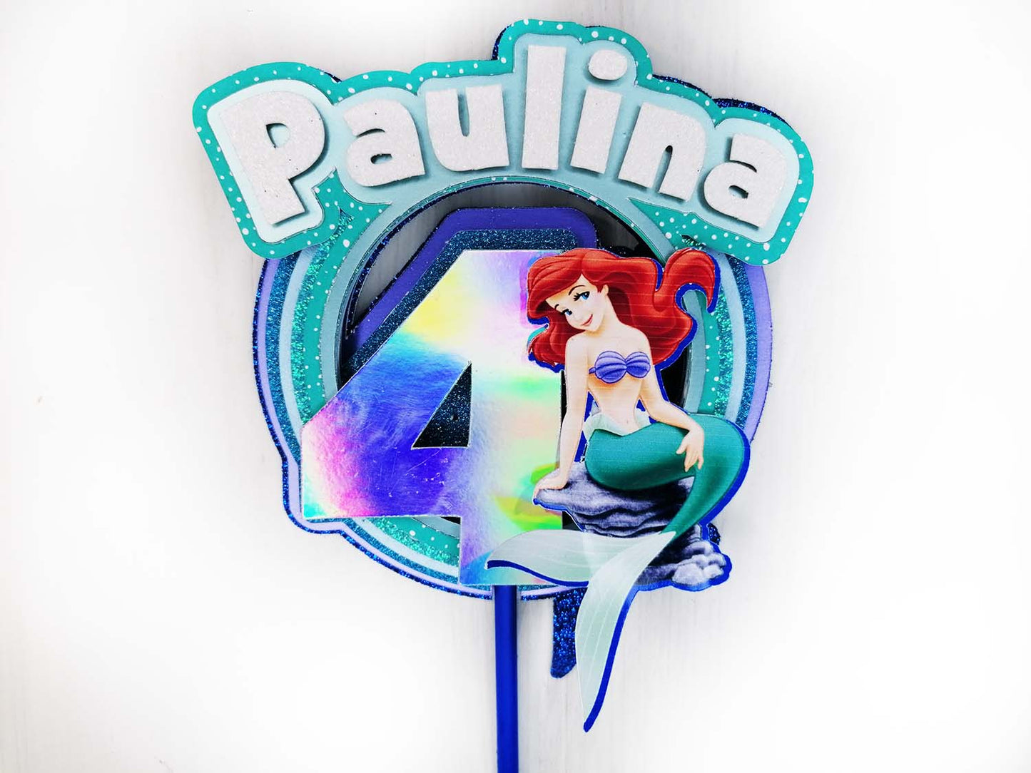 Ariel The Little Mermaid - 3d Cake Topper - Made in Ireland