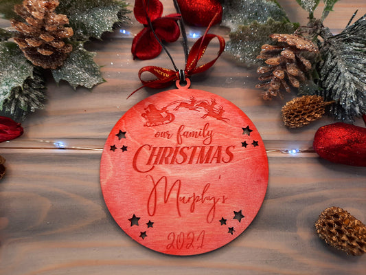 Our Family Christmas Custom Name - PG Factory