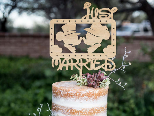 Minnie and Mickey Mouse Wedding Cake Topper
