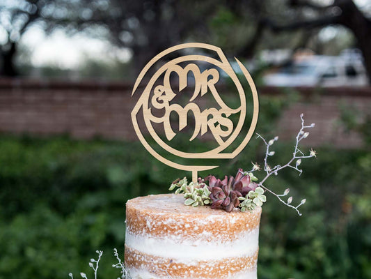 MRS MR Wedding Cake Topper