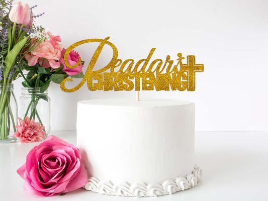 Name Christening Cake Topper Ireland