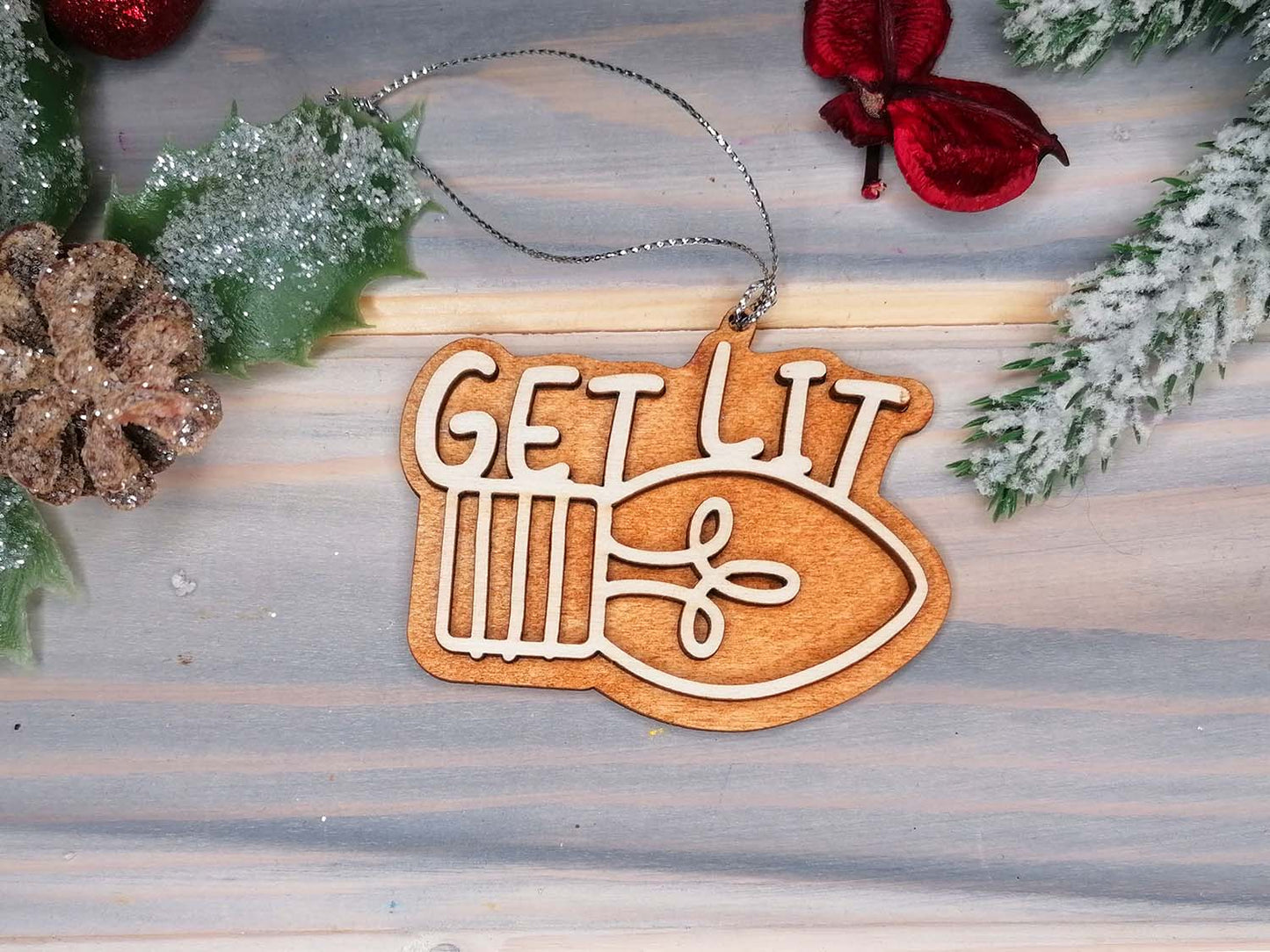 Get Lit Naughty Funny Christmas Decoration