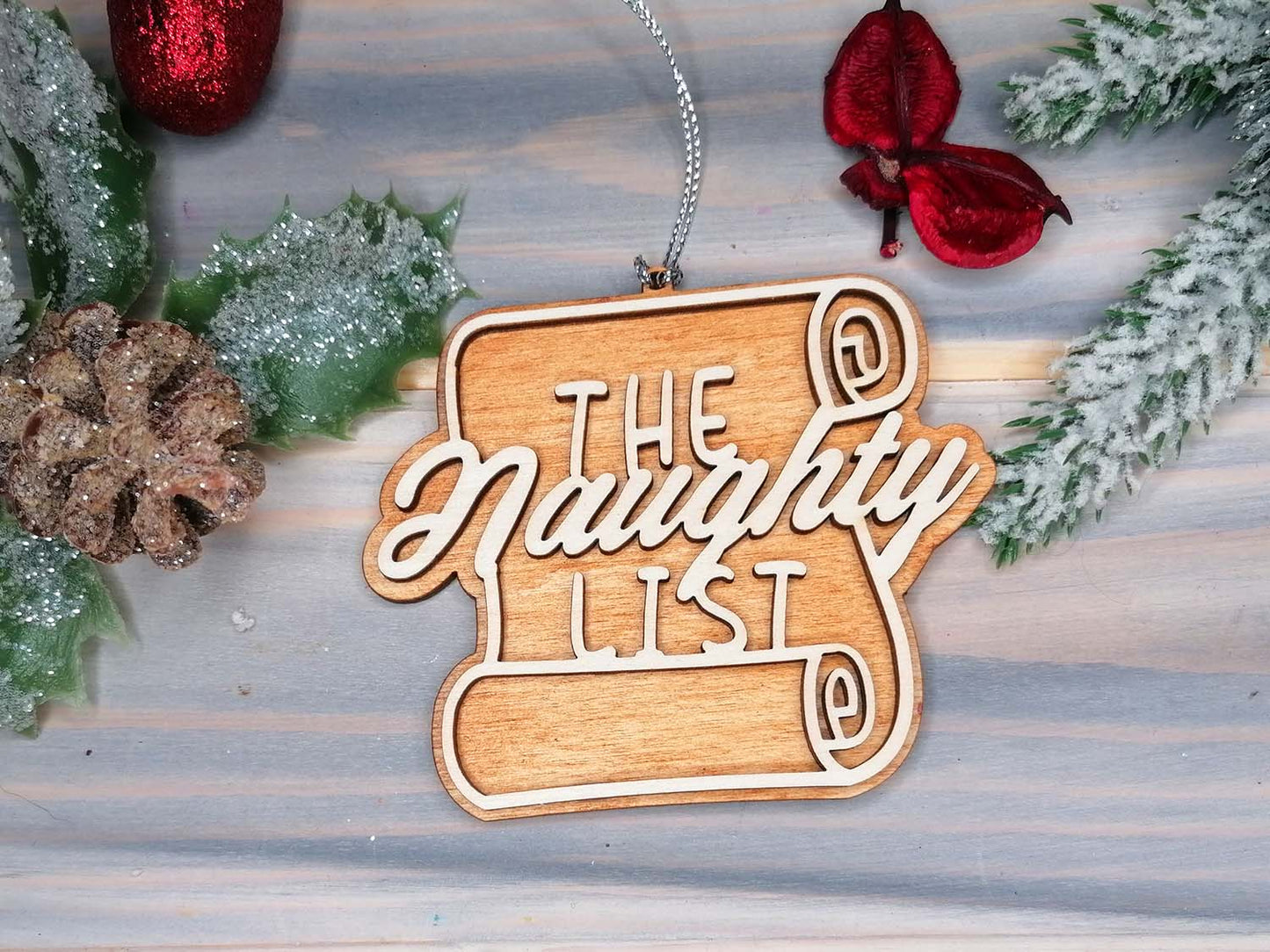 The Naughty List Funny Christmas Decoration