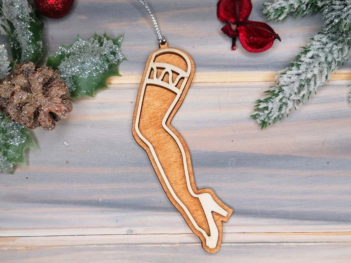 Sexy Leg Naughty Funny Christmas Decoration