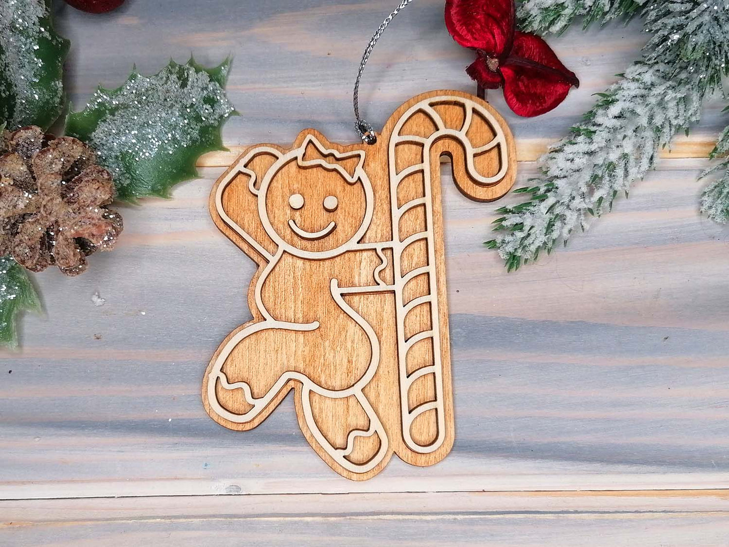 Pole Dance v2 Naughty Funny Gingerbread Christmas Decoration
