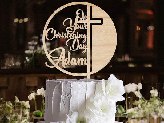 On Your Christening Day Cake Topper Ireland