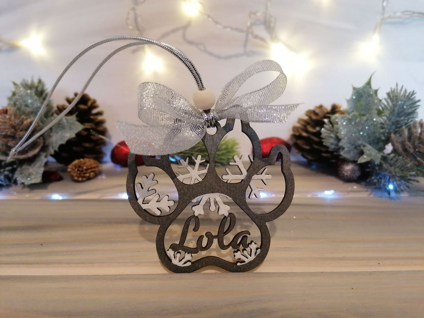 Personalised Cat Paw Christmas Decoration - PG Factory