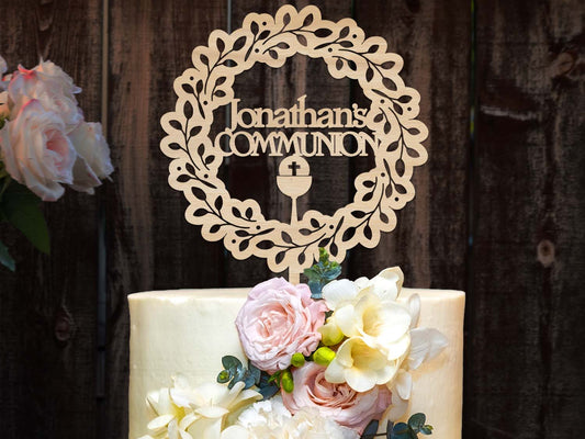 Personalised Communion Cake Topper Ireland