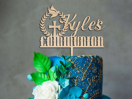 First Holy Communion Personalised Cake Topper Ireland