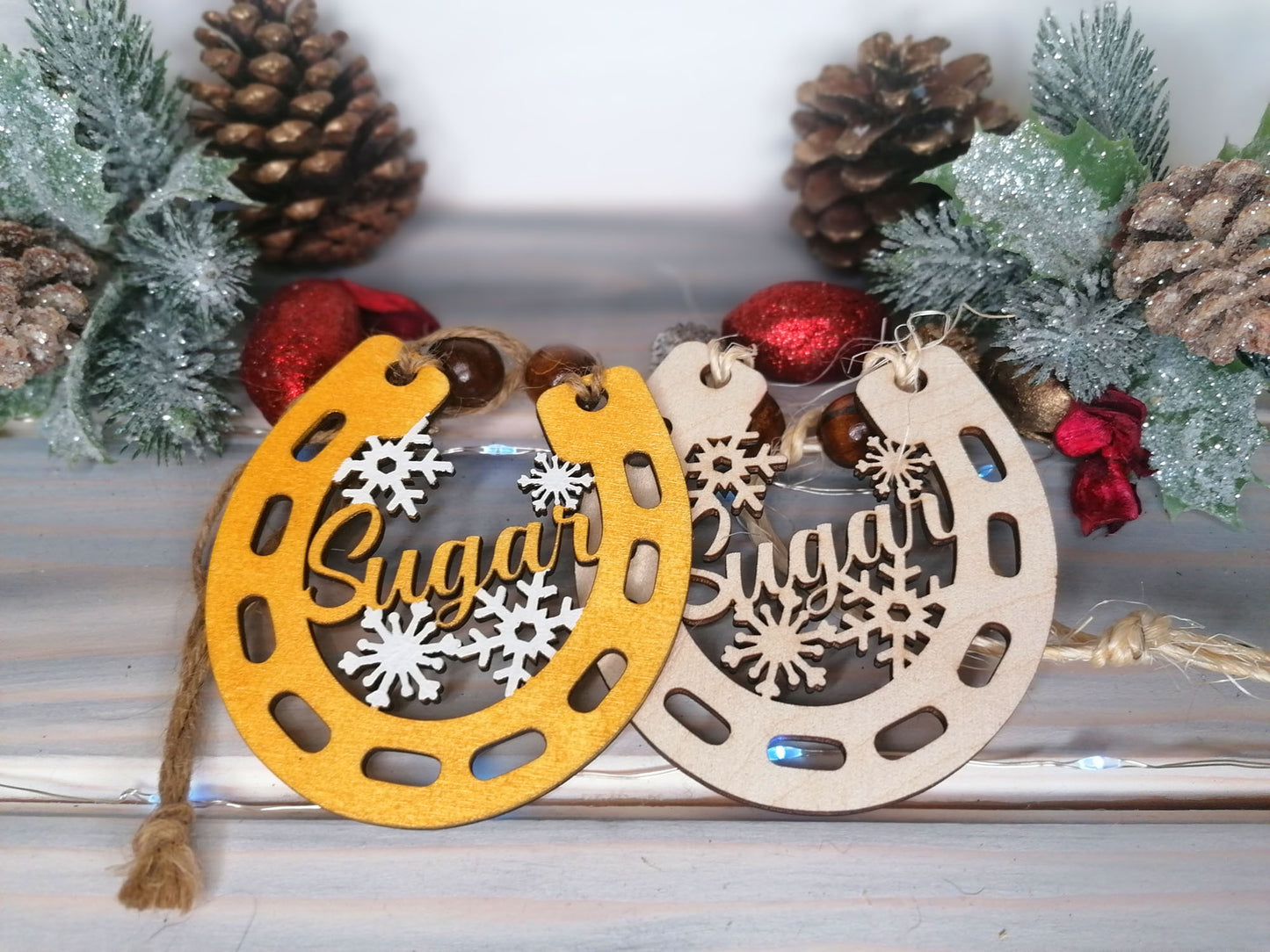 Custom Horseshoe Christmas Decoration - PG Factory
