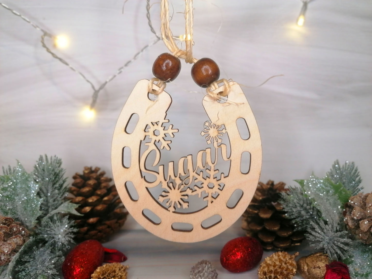 Custom Horseshoe Christmas Decoration - PG Factory