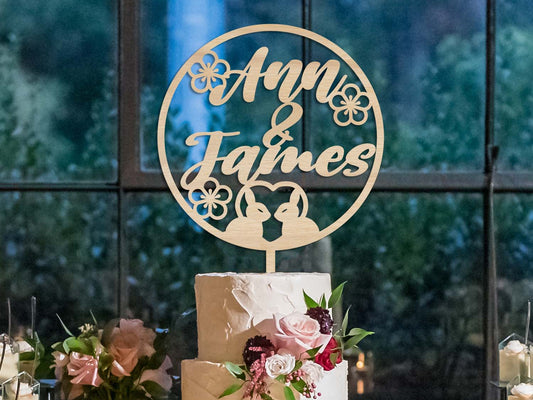 Love Bunnies Wedding Topper