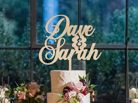 Personalised Names Wedding Topper