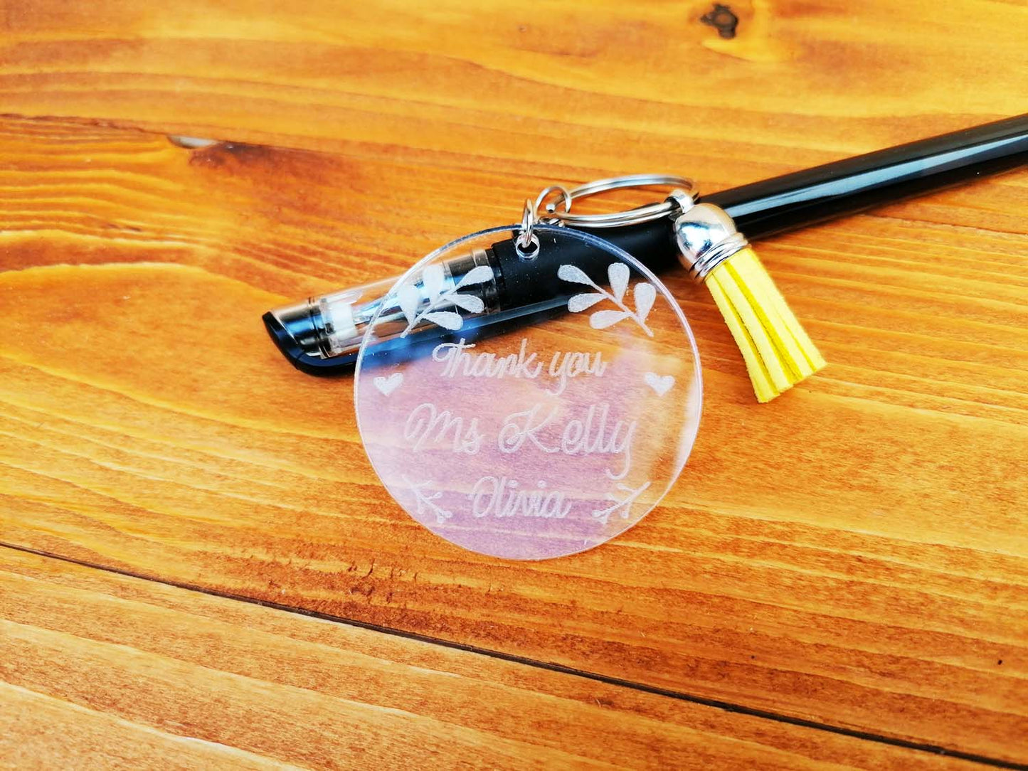 Teacher Appreciation Gift Keyring with Tassel