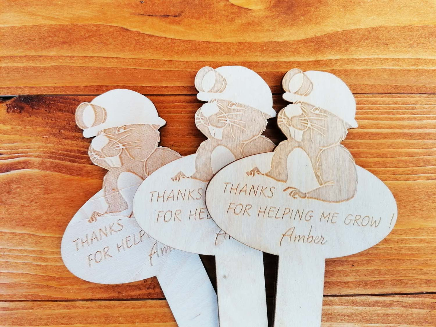 Thank You for Helping Me Grow Plant Flower Marker