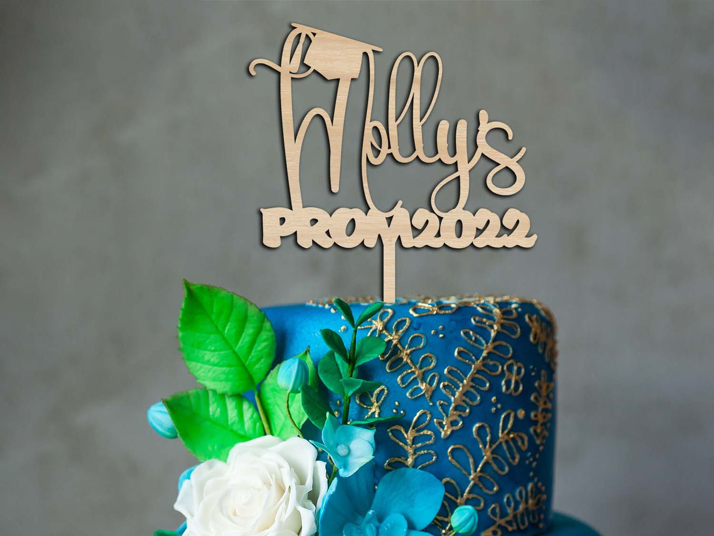 Congrats Graduation Wooden Cake Topper Ireland