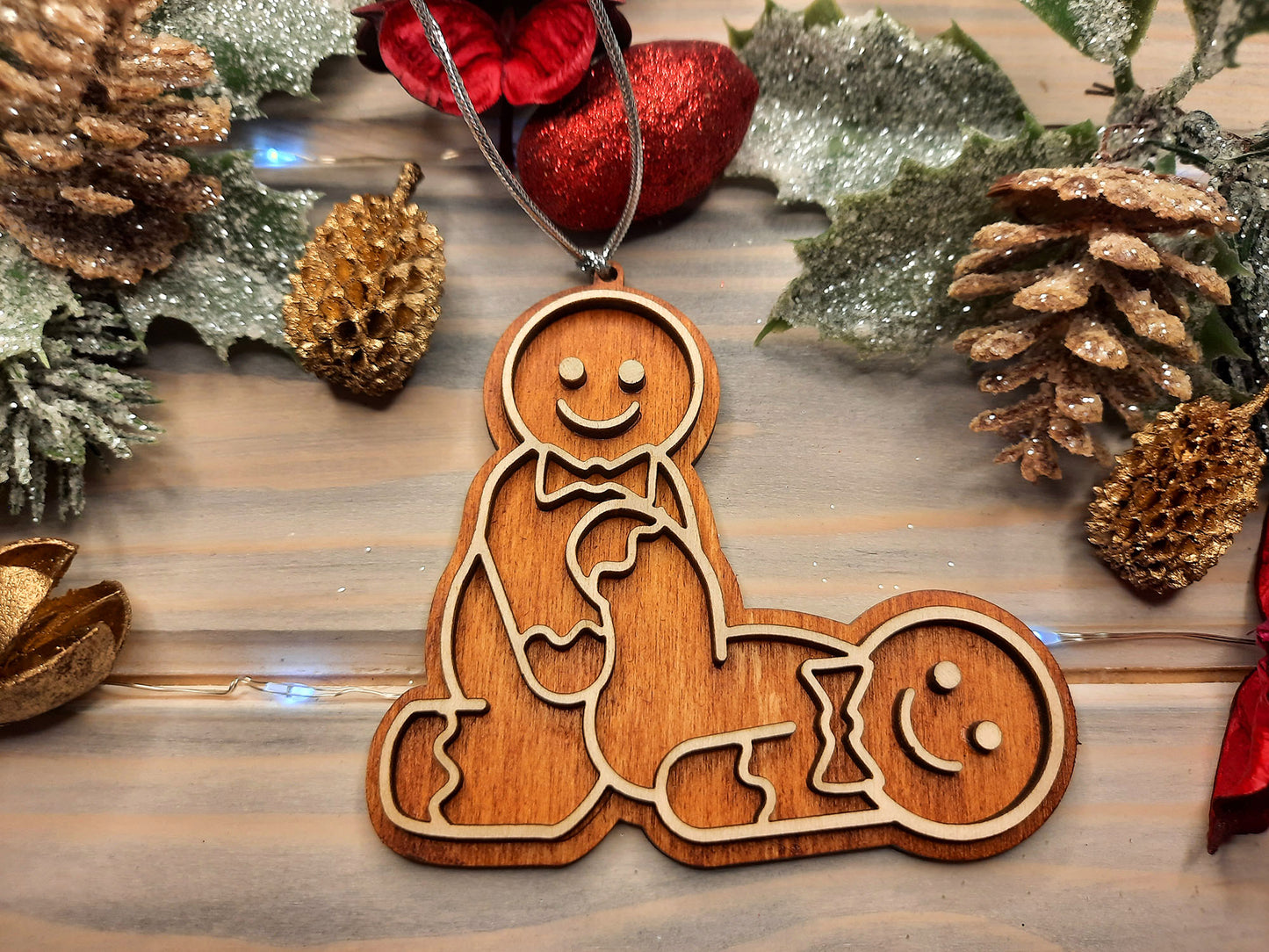 Pack of 10 Same Sex Gingerbreads - Christmas Decoration verG - PG Factory